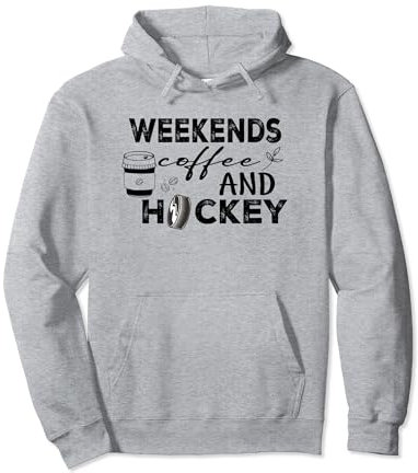 Wochenenden Kaffee und Hockey Pullover Hoodie