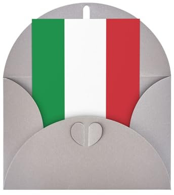 Italien-Flagge, Grußkarte, Jubiläumskarte, Dankeskarte, Urlaubskarte, Hochzeitskarte, Freundschaftskarte, Einladungskarte