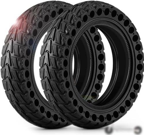 Monuary 2PCS E Scooter Reifen 50/75-6.1, E Roller Vollgummireifen 8 1/2 x2, Reifen 8,5x2 Schlauchloser Vollgummi für Xiaomi Scooter 3/3 Lite/Pro 2 /M365