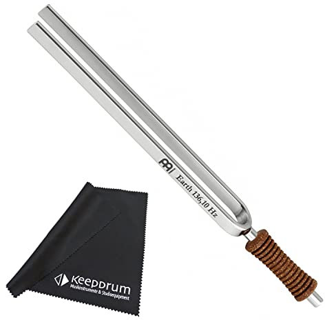 Meinl Sonic Energy TF-E Planetary Tuning Fork Stimmgabel Earth Erde Herz Chakra + keepdrum Mikrofasertuch