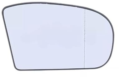 RC Door Wing Mirror Glass for Merc Benz E Class W211 2002-2009, Merc Benz C CLASS W203 2000-2007, C CLASS Coupe CL203 2001-2011, Heated Mirror (Right Hand Side - UK Driver Side)