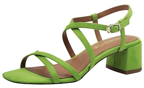 Tamaris Sandalette Damen Vegan Elegant grün,EU 41