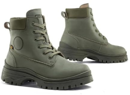 FALCO Zarah Stivali da moto da donna, oliva, 38