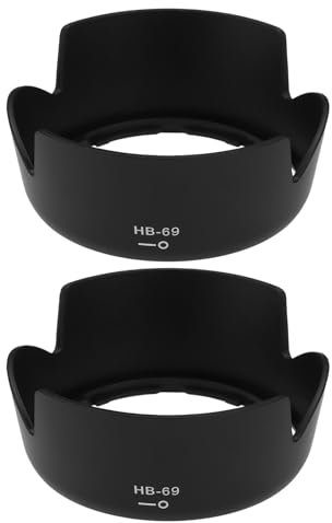 Be In Your Mind 2 Stück Kamera HB-69 Gegenlichtblende Kunststoff Sonnenschutz Regendicht Abdeckung Kompatibel mit Nikon AF-S DX 18-55mm f/3.5-5.6G VR II D3200 D5200 Objektiv