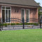 Xichuzi Zauntor mit Speerspitzen, Gartenzaun, Gartentor, Wildzaun, Gartentür, Zaunelemente, Tor Garten, Schwarz 305x120 cm Stahl