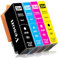 4X 364XL Druckerpatronen Kompatibel für HP 364XL Patronen für Photosmart 5520 5510 6510 6520 7510 7520, Deskjet 3520 3070A 3522, Officejet 4610 4620 4622 (1 Schwarz 1 Cyan 1 Gelb 1 Magenta)