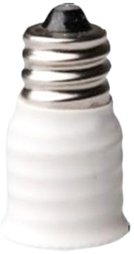 Suammiitstrieadea Douille de rechange E12 vers E14 - Adaptateur de base d'éclairage - Accessoire de conversion manuelle - Blanc