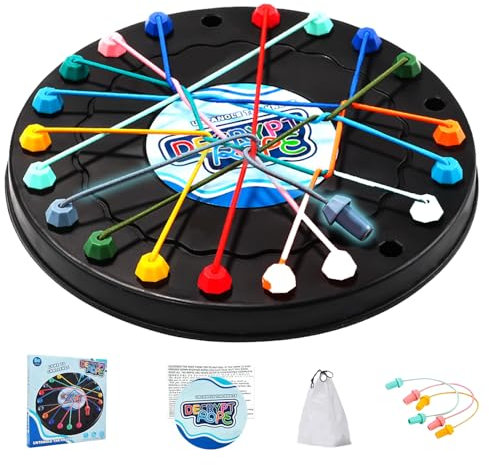 Seil-Puzzle-Spiel, Knoten-Logikspiel, Intelligente Spiele, Familie Party Spiel,Geschicklichkeitsspiel für Kinder ab 3 Jahren Geschicklichkeitsspiel Lernspiel für Die Ganze Familie Ostergeschenk