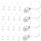 DIYEAH 400pcs Glue On For Necklace Earring Pendants Multi-use DIY Clear Necklace Charm