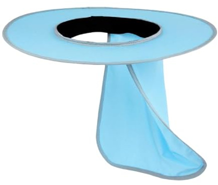 Oshhni Sonnenschutz für Bauhelme mit Nackenschutz für Bauarbeiter und Outdoor-Aktivitäten im Sommer, Blau