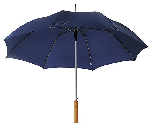 eBuyGB Pack of 6 Automatic Wedding Photographer Parasol Folding Umbrella, Long Umbrella with Stick Handle Rain Stick Umbrella, Umbrella, Colourful - Blue 37 Inch / 94cm Span 84cm Length