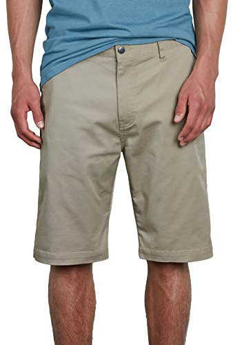 Volcom Vmonty Stretch 22 Chino Shorts – Casual Everyday Wear, Relaxed Fit, Kaki, 48 Homme
