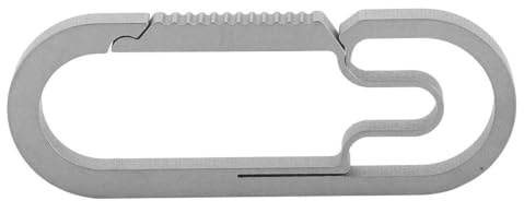 SCHL¨¹sselanh?nger Titanlegierung Outdoor - Robuste SCHL¨¹sselkette mit Karabinerhaken und Split Ring f¨¹r Au?enbereich, Wetterfester SCHL¨¹sselhalter f¨¹r Wandern und Camping