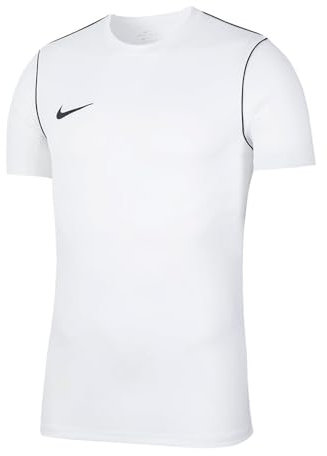 Nike Boy's Park 20 Short Sleeve Jersey, White/Black/Black, XL