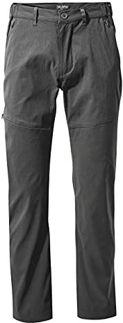 Craghoppers Men's Kiwi Pro II Walking Trousers Active Stretch Bottoms Dark Lead 44 R