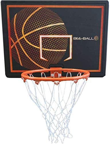 Bee-Ball ZY-010 Wall Mounted Basketball Hoop and Backboard, Can be attached to the door with hooks included