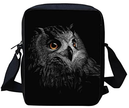 Kuiaobaty Umhängetasche für Damen, kleine Kuriertasche für Mädchen, Teenager, Handytasche, Damen, mit Riemen, Schultertasche, eule