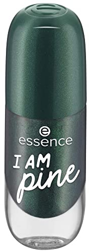 essence gel nail colour, Gellack, Nagellack, Nr. 21 I AM pine, grün, langanhaltend, farbintensiv, gelig, glänzend, schimmernd, ohne Aceton, vegan, Mikroplastik Partikel frei (8ml)