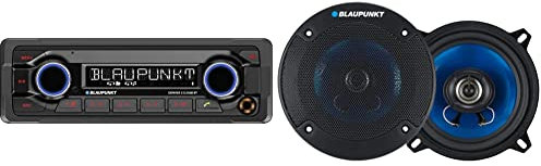 Blaupunkt Denver 212 DAB BT | 1-DIN, DAB+, Bluetooth-Freisprecheinrichtung, 12 V, Heavy Duty Design, Kurze Einbautiefe & Auto-Lautsprecher BLAUPUNKT icx542 5.25 130 mm, 210 W