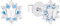 Prinzessin Lillifee Ohrstecker 925 Sterling Silber Mädchen Kinder Ohrschmuck, mit Zirkonia synth., 0,7 cm, Silber, Schmetterling, Kommt in Schmuck Geschenk Box, 2036435