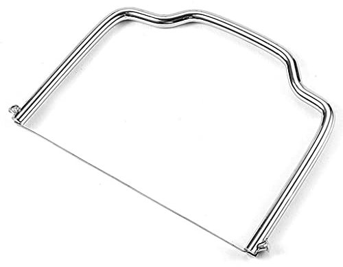 Haveratio Affettatrice Multiuso a Filo per Formaggio in Acciaio Inox Tagliapasta per Foie Gras a Filo per Burro Affettatrice per Formaggio al Cioccolato Argento