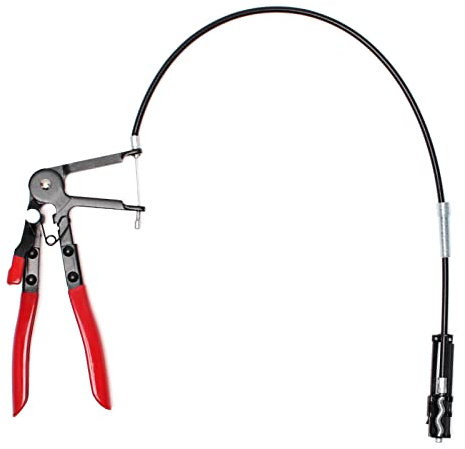 TOTSUN Flexible Wire Long Reach Hose Clamp Pliers, 24 Cable-Type Car Hose Pliers Car Maintenance Repair Tools for Car Fuel Oil Water Hose Repairing