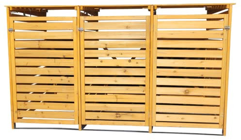 InTheMarket Outdoor Garden Storage Cabinet for Dustbins – Secure & Durable Wheelie Bin Storage, Weatherproof & Customisable Design, Storage Bin for Home (2-Door & 3-Door)