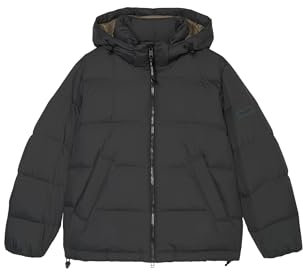 Marc O'Polo Herren Daunenjacke mit Kragen gefüttert, Grau (Broken Graphite), XL