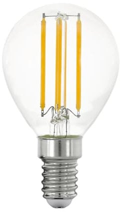 EGLO E14 LED Leuchtmittel, Energiesparlampe Energieklasse A, Energiespar Glühbirne 2,2 Watt, 470 Lumen, LED Lampe warmweiß, 3000 Kelvin, P45 Birne, Ø 4,5 cm