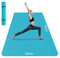 HAPBEAR Yogamatte XXL- Extra Groß Breit Yoga Matte, TPE Sportmatte Fitnessmatte rutschfest 183cm x122cmx6mm Dicke,Ultra Haltbar, Gymnastikmatte für Pilates, Gym, Zuhause, Workout- Blauer See