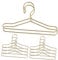 ibasenice 10pcs Mini Clothes Hangers for Dolls Metal Doll Clothing Rack for Organizing and Outfits for Barbie