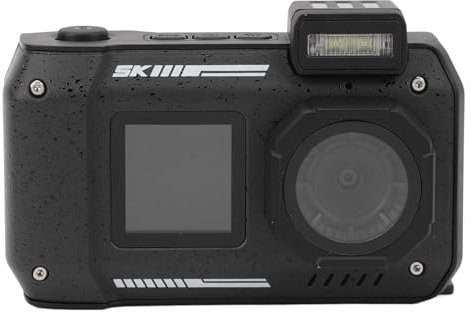 Caméra sous-Marine 4K, Appareil Photo Numérique étanche de 33 Pieds, Caméra Selfie Double écran Autofocus 65MP, Anti-poussière, Antichoc, Caméra Flottante, pour la Plongée en