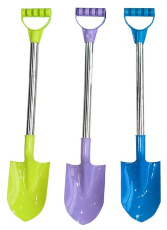 3Pcs Multipurpose Beach Shovels for Kids, 20.5inch Sand Spades, Outdoor & Summer Sand Toys, Snow Shovels (Random Color)