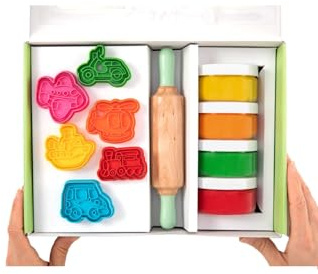 ChildGen Natürliche Knete Premumium Box Set - Fahrzeuge
