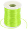 PATIKIL 1.5mm x 109 Yard Nylon Satin Cord, Nylon Beading String Knotting Cord Chain Braided Rope for Bracelets Jewelry Trim Chinese Knot, Fluorescent Green