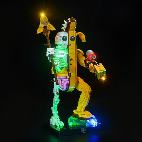 LocoLee Led Light Set Compatible with Lego Peely Bone Led Decoration Lighting Kit Compatible with Lego 77072 Building Blocks Model,Only Lights Set,No Model