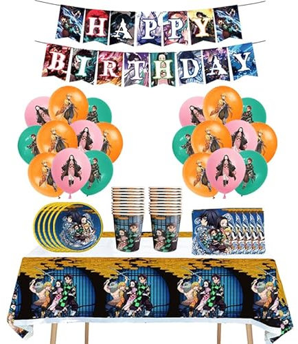 Kindergeburtstag Deko Luftballons Girlande Geschirrset Geburtstag Partygeschirr Geschirr Geburtstagsdeko