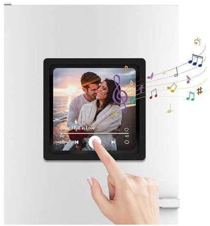 Custom Album Fridge Magnet with Photo, Personalized Music Fridge Magnet Can Play Songs, Christmas Birthday Gift for Music Lovers
