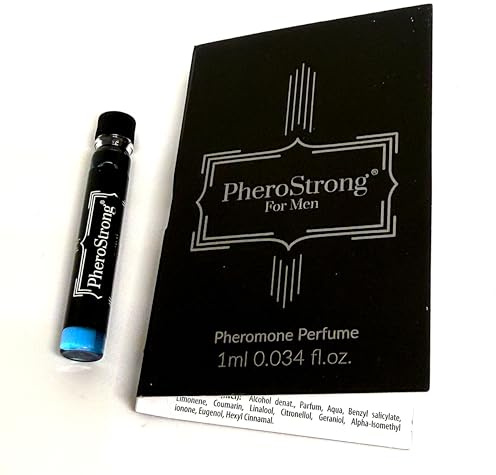 PheroStrong Pheromon für Männer – Parfüm mit Pheromonen zur Anziehung von Frauen – Frischer, maskuliner Duft mit Grapefruit & Jasmin – Langanhaltendes Kölnisch Wasser – 1 ml