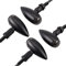 COLORLAM 4PCS 12V Motorcycle Indicators Amber Bullet-Shaped Motorbike Turn Signal Lights Blinker Lights Front Rear Lights Universal for Motorcycle Scooter Quad Off Road