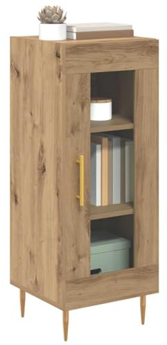 vidaXL Sideboard Artisan oak 34 x 34.5 x 90 cm Engineered wood, Living Room Storage, Modern Rectangular Sideboard, Functional Furniture, Contemporary Cabinet, Minimalist Organizer