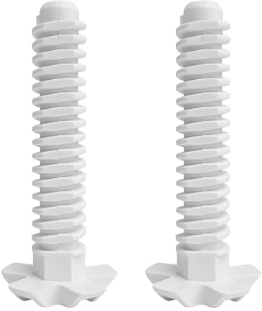 2 Stück Geschirrspüler Einstellfuß weiß vorne 105mm für Bosch für Siemens 631221 00631221 wie iQ100 iQ300 iQ500 iQ700 StudioLine Extraklasse PerfectDry Avantixx Logixx HydroStar