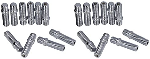Fyearfly 20er Set Radgewinde-Adapter M12x1,5 auf M12x1,5 – für Mercedes (33mm Schaft)