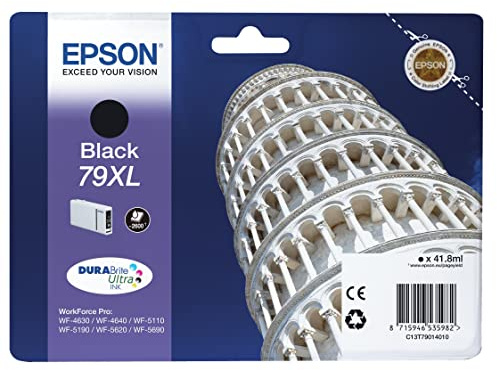 EPSON Tintenpatrone T79014010 T7901, schwarz Inh. 41,8 ml