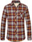 SSLR Chemise Homme en Polaire Doublée à Carreaux - Costume Traditionnel Manches Longues - Thermique Bûcheron, Rouge/Jaune, M