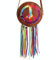 NET TOYS Auffällige Hippie-Tasche mit bunten Fransen 22 x 22 cm - Ausgefallenes Frauen-Kostüm-Zubehör Schultertasche 70er Jahre - Perfekt geeignet für Karneval & Festival
