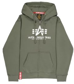 Alpha Industries Herren Alpha Industries Basic Zip Hoodie für Herren Kapuzenpullover (1er Pack)