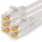 1CONN Câble Réseau CAT7 CAT 7 10 Gigabit - 5x 10m - RJ45 Ethernet LAN DSL Routeur Modem - Blanc