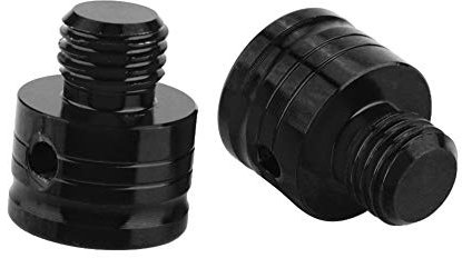 inbus schrauben motorrad spiegel,Rückspiegel-Gewindeschrauben,Schrauben mit Adapterschrauben Rückspiegel Motorradrückspiegel, Gewinde M10 x 1,25, CNC-gefräst 6061 Aluminium Universal(schwarz)