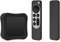 Custodia in silicone Custodia TV Box per 2021 Apple TV 4K 5TH generazione 4TH antiurto,morbida custodia protettiva antipolvere per Apple TV 4K 6th generazione telecomando Siri e TV Box (Nero)